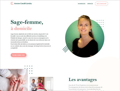 Ceralli Landry branding graphic design midwife