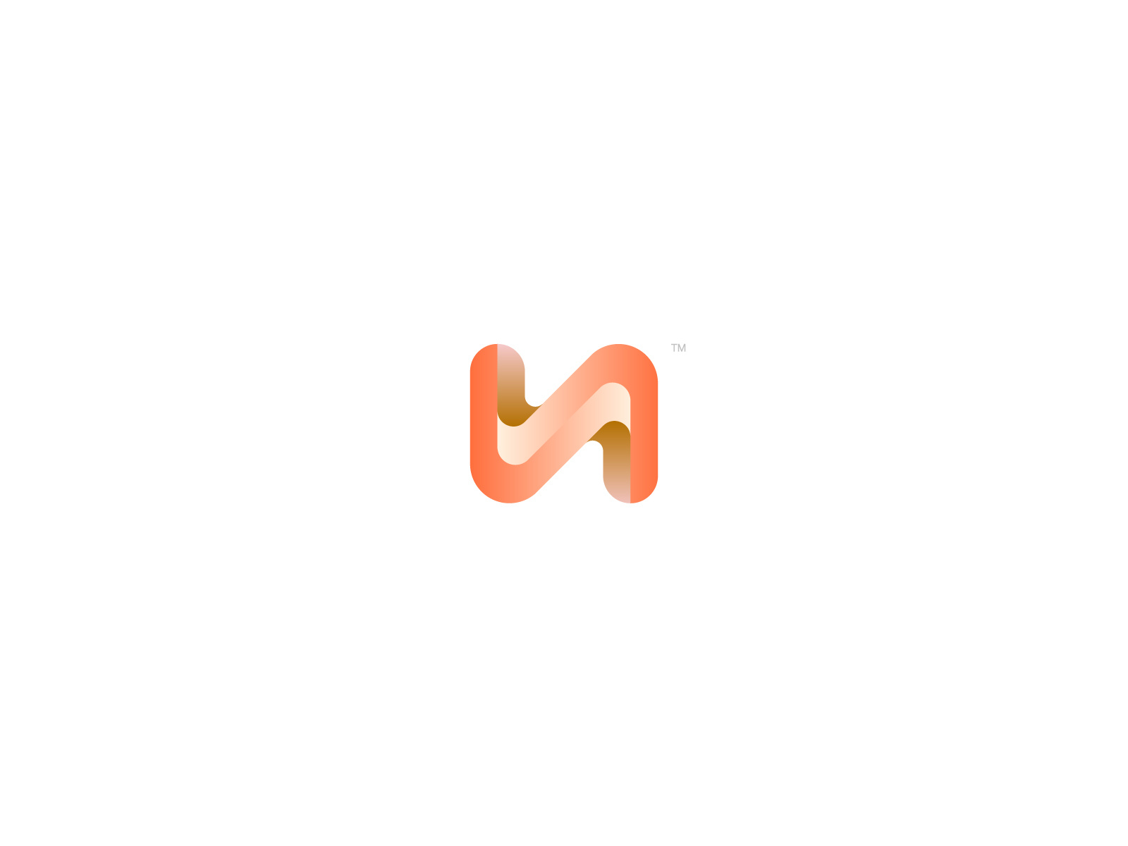 N - Arc Minimal Logo Icon 3d branding logo minimal n simple trendy unused