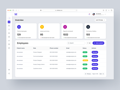 HR Admin Dashboard UI Design admin app branding dashboard design figma free hr typography ui ux