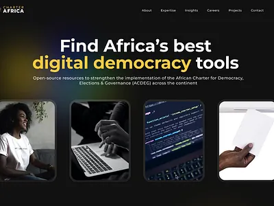 Business Website Dark Mode african business darkmode gradient landingpage web website