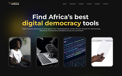 Business Website Dark Mode african business darkmode gradient landingpage web website