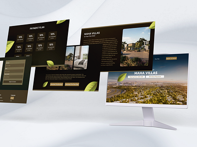 Maha Villa - Landing Page graphic design ux