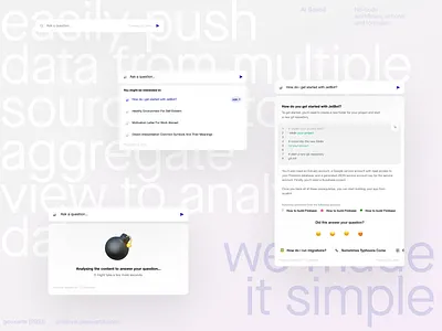 Jet Ai. No-code builder ai app branding builder chat clean design identity interface jet logo no code saas ui