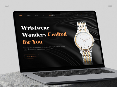 Wrist Watch Shop Landing Page UI Design ecommerce figma landing page landing page ui landing page ui design luxury watch smart watch ui uiux ux watch brand website watch landing page watch shop watch website watch website ui design website website design website ui website ui design wrist watch