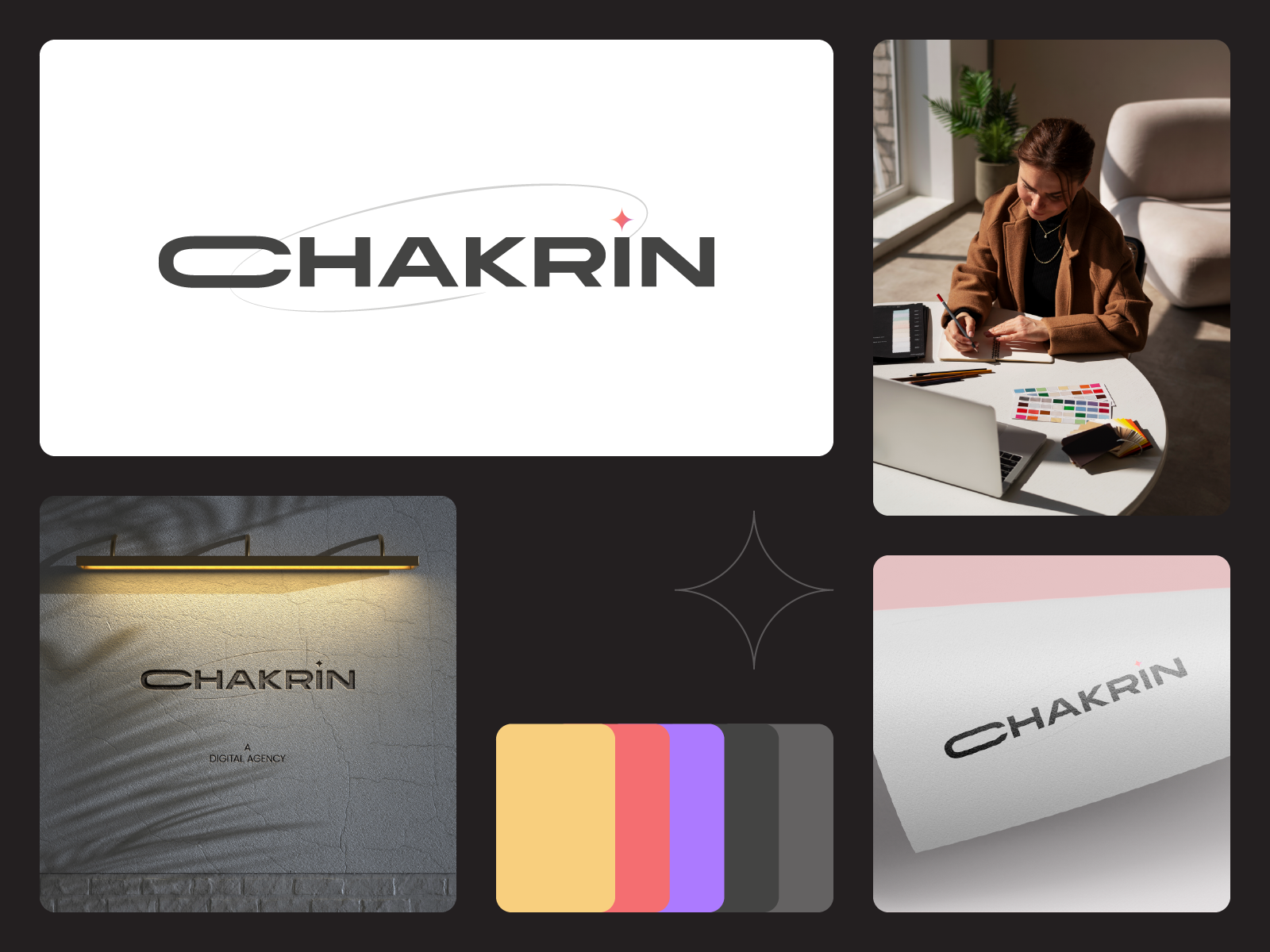 Chakrin Digital Agency - Logo and Visual Identity by Pinaka Designs on ...