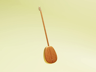 3D diwan instrument 3d 3dblender animation blender digitalart diwan dribbble graphic design instrument kurd kurdistan render