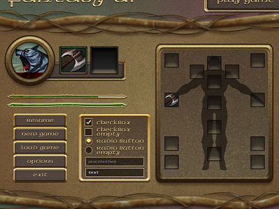 Fantasy UI Pack baldur baldurs gate fantasy gate ui