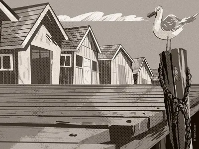 Series of Black & White Cartoon Background #7 2danimation illustr illustration motion design