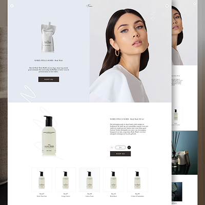 Taime - Concept branding cosmetics design makeup minimal skincare ui web design