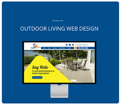 Outdoor Living Web Design design figma graphic design landing page web design website wordpress design