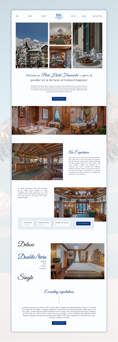 UX/UI Redesign of Hotel Website airbnb animation book booking branding classy clean design designprocess elegant hotel hotel website illustration landing page redesign restaurant rooms ui ux