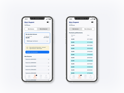 EDF app - bills app b2c bills bills app design edf graphic design invoices list type mobile app product product design ui ui design ux ux design ux ui design