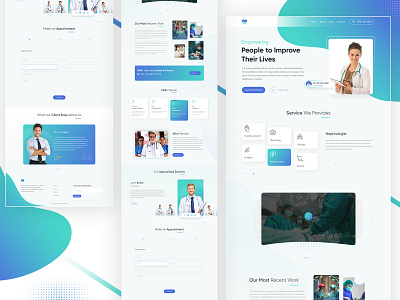 Lifeline Medico 25 december hospital landing page hospital website landing page medical website medical wesbite modern web design ui ui design ux design website design