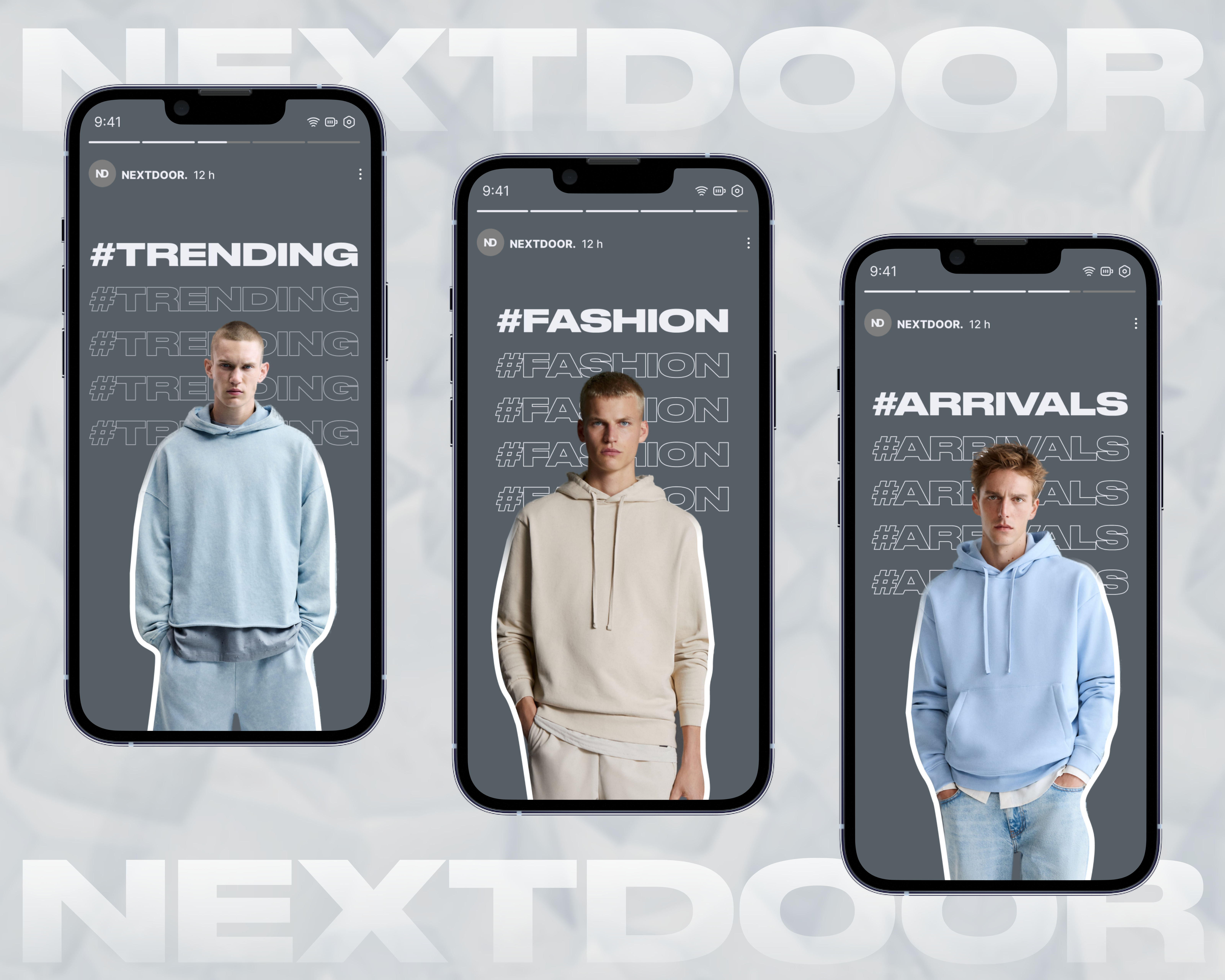 Nextdoor - E Commerce Fashion Webpage apparel cart clothes clothing store ecommerce platform fashion fashion website graphic design homepage hoodieseason mens fashion mens style online shop ootd app sportswear streetwear ui ux web site website design
