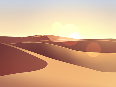 Sahara calm creation desert illustration light nature nomad sahara