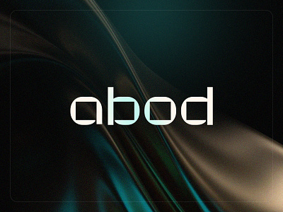 Abod Logotype abstract ai architecture branding corporate data finance fintech futuristic home house interior logo minimal real estate saas sleek startup technology wordmark