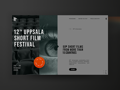 festival clean festival green landing minimal orange simple ui voit xandovoit