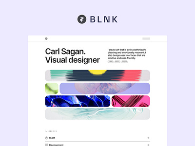 Blnk - Framer Portfolio Template agency clean figma framer portfolio template ui ui kit ux web web design