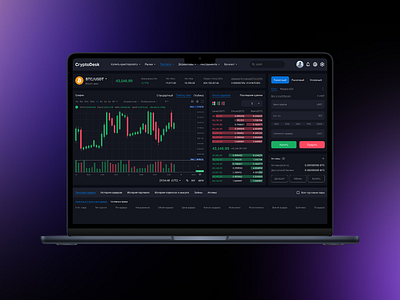 Crypto Trading service dashboard design designer product design ui ux uxui