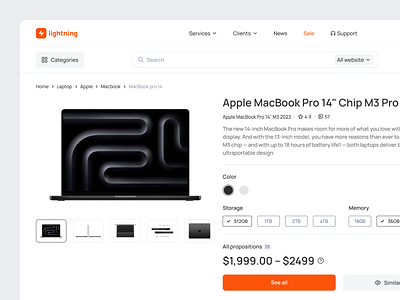 E-commerce – product page breadcrumbs buy categories clear content e commerce macbook marketplace online shop product product card product details product page search shop shopping store table technique website