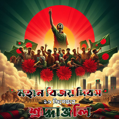 Bangladesh Independence day poster 16 december ai bangladesh independence day bijoy dibosh shishir dutta