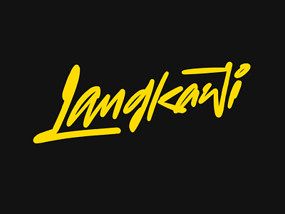 Langkawi langkawi lettering logo