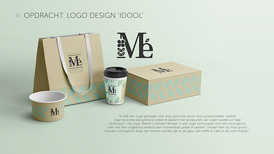 Logo design 'Mémé's Geheim Recept' branding concept design logo mock up