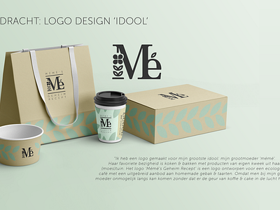 Logo design 'Mémé's Geheim Recept' branding concept design logo mock up