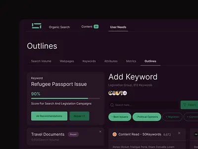 Blog Search UI Design blog clean dashboard design inspiration minimal search ui ui design ux
