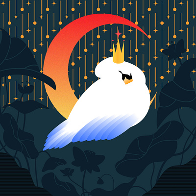 Daydream- Swan animation graphic design illustration motion graphics vector