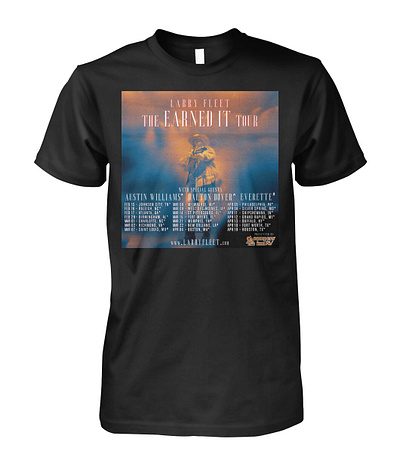 Larry Fleet The Earned It Tour 2024 Shirt earned it tour 2024 larry fleet shirt shirts t shirt