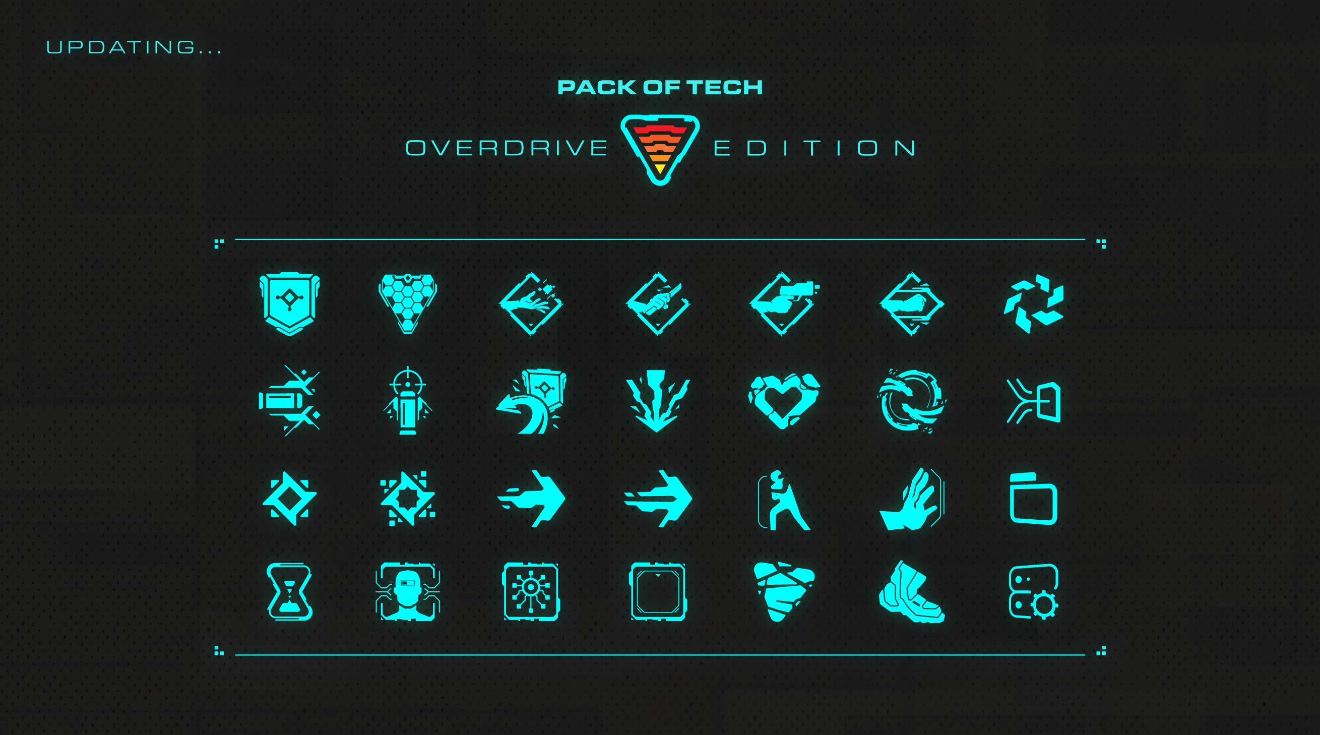 Pack of Tech: Overdrive Edition design gaming graphic design illustration logo minimal scifi technology ui vector