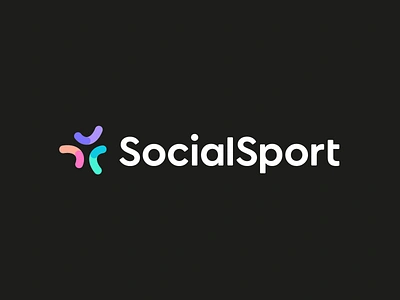 Social Sport logo abstract logo branding colorfull logo fun human logo logo design logo designer logos modern movement people social social logo sport sport logo symbol