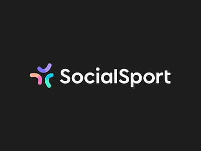 Social Sport logo abstract logo branding colorfull logo fun human logo logo design logo designer logos modern movement people social social logo sport sport logo symbol