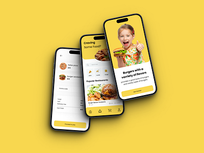 Food Delivery App app design app ui burger delivery app design fastfood figma food food delivery graphic design mobile app ui ui design