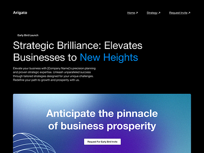 Arigato Strategy UI ai artificial strategy ui ux website