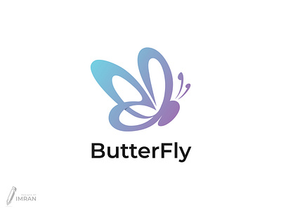 ButterFly - Logo Design(Unused) app logo brand identity branding creative logo design gradient logo graphic design icon logo minimal logo modern logo