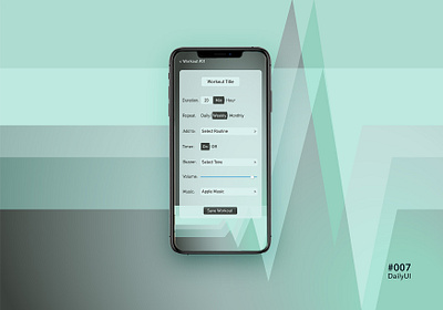 DailyUI #007 Settings app dailyui graphic design ui