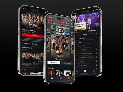 QN TV - VOD Mobile App app application appstore design graphic design ios mobile mobile app play streaming streaming app ui ux video video app video play video streaming video watching vod watching video