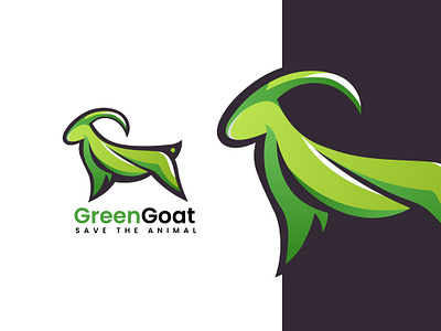 Goat Illustration Logo Design hipster farm animal brand