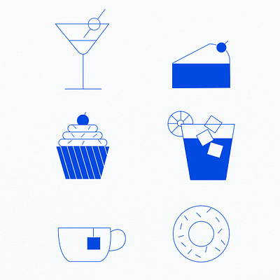 Food Illustrations color scheme food illustrations illustration illustrations line art minimal illustration minimalism