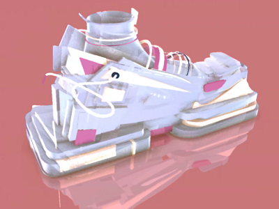 Spline model 001 - Milano 3d animation anime fashion interaction model motion pink shoes spline videogames website white