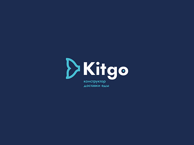 KitGo brand branding delivery design fish food identity logo logotype