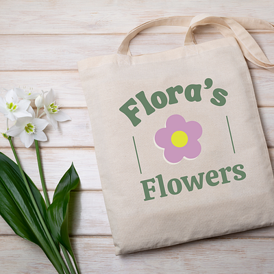 Product mockup for Flora's branding