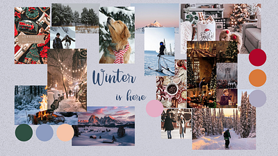 Winter moodboard christmas design moodboard picture ui ux winter