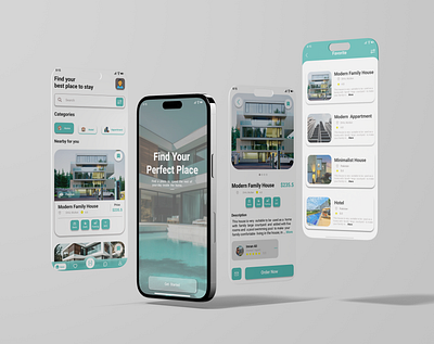 Real Estate App design app design design figma real estate app ui ux