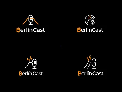 BerlínCast logo exploration berlin berlincast bitcoin logo podcast podcast logo