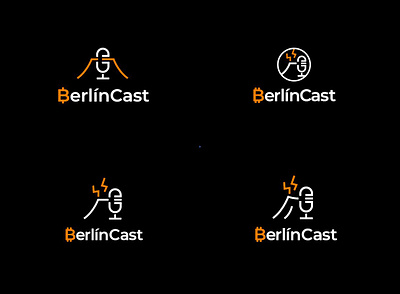 BerlínCast logo exploration berlin berlincast bitcoin logo podcast podcast logo