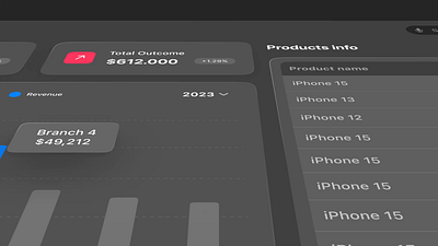 Dashboard design - Vision Pro OS animation motion graphics ui