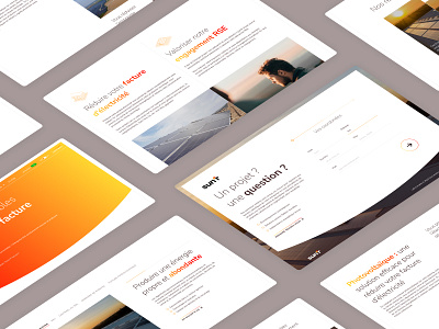New website components for Sun'R Power branding ergonomic graphic design ui websitz